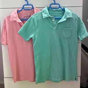 Crew Cuts boys polo tees, size 8